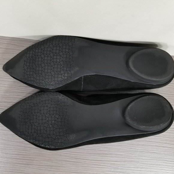 BP. 'Moveover' Pointy Toe Flat, Black Suede - Picture 9 of 10